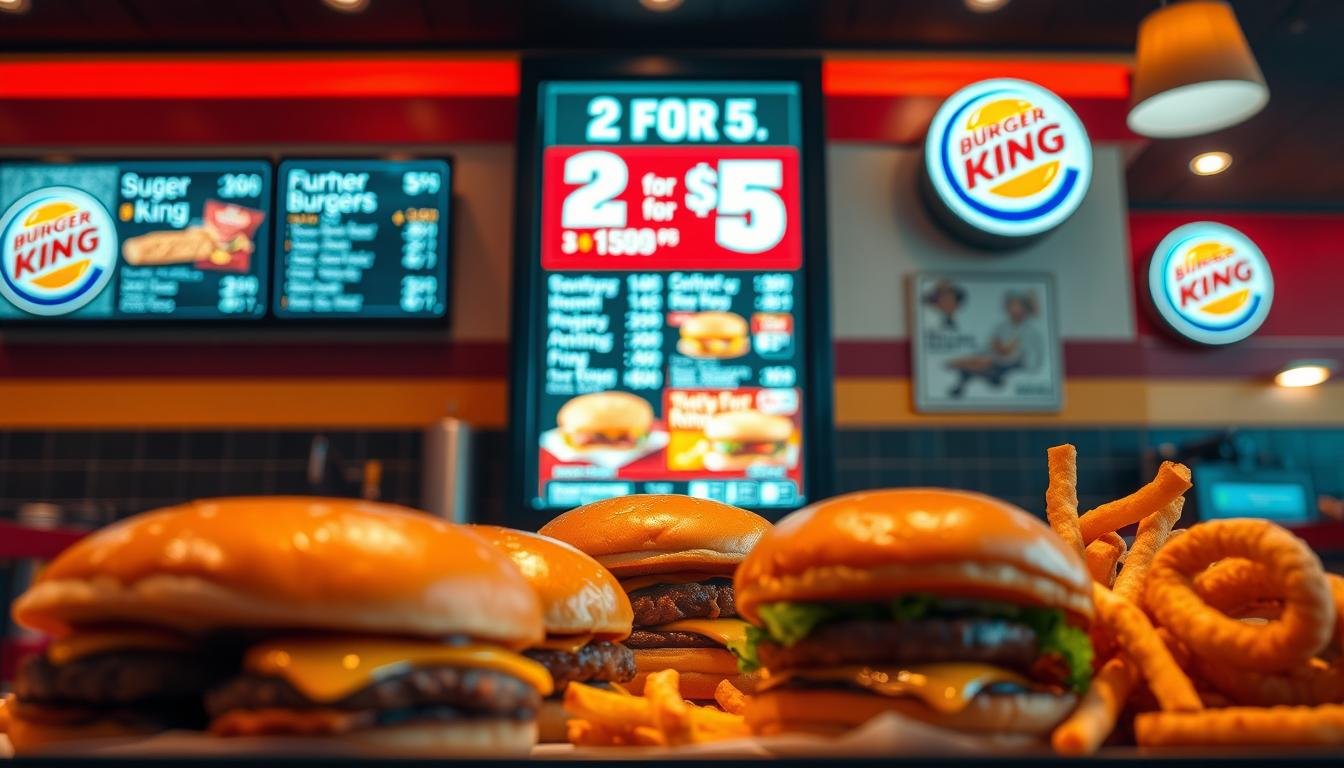 burger king menu prices 2 for $5